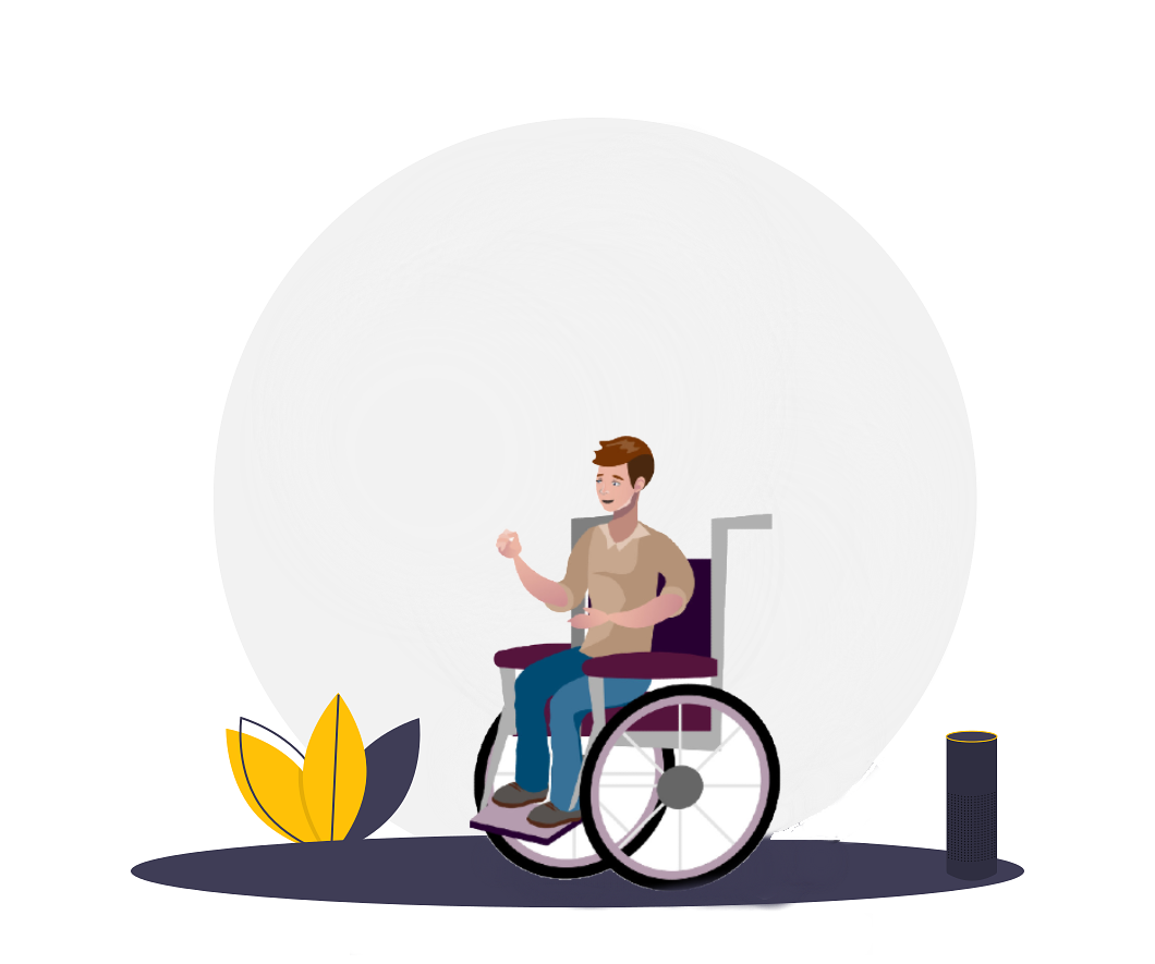 Boy on wheelchair